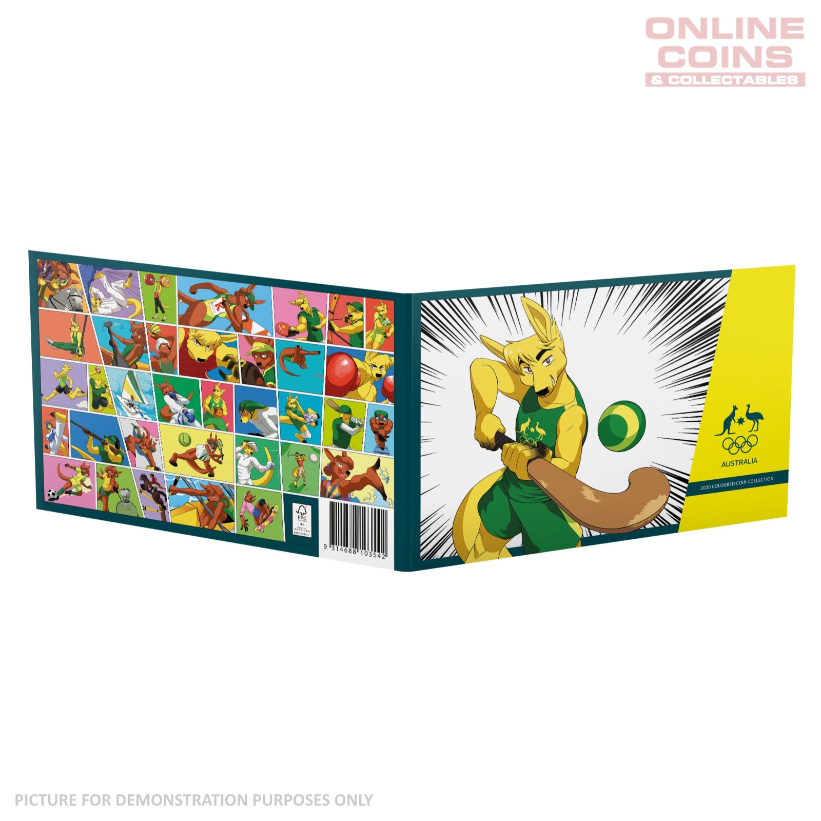 2020 $2 AlBr Coloured Uncirculated Five Coin Collection - Tokyo Olympics Hockey